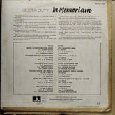Geeta Dutt –  - In Memoriam (Vinyl)